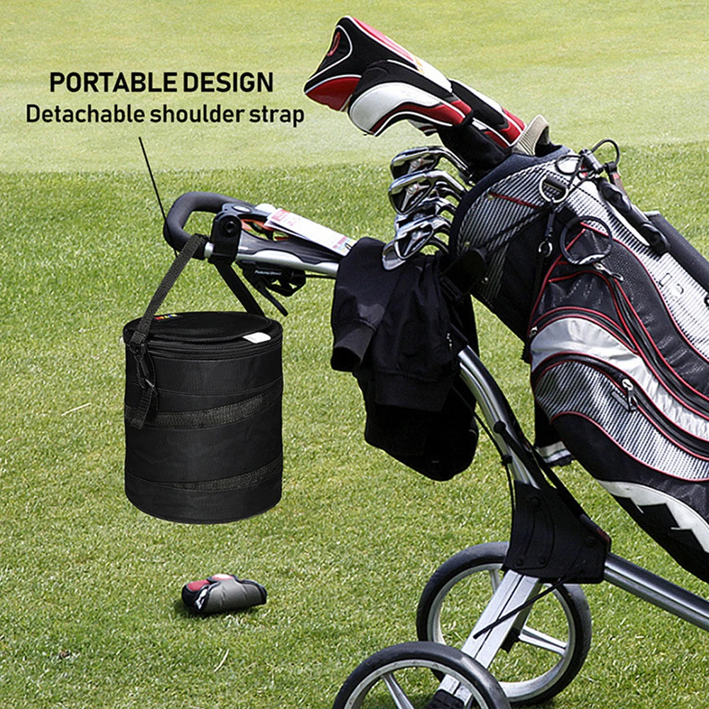 Foldable Golf Cart Cooler Bag – Fits Up to 8 Cans | Keeps Drinks Cold All Round